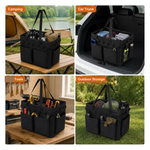 Bolsa herramientas coche y cubo de basura plegable impermeable 2