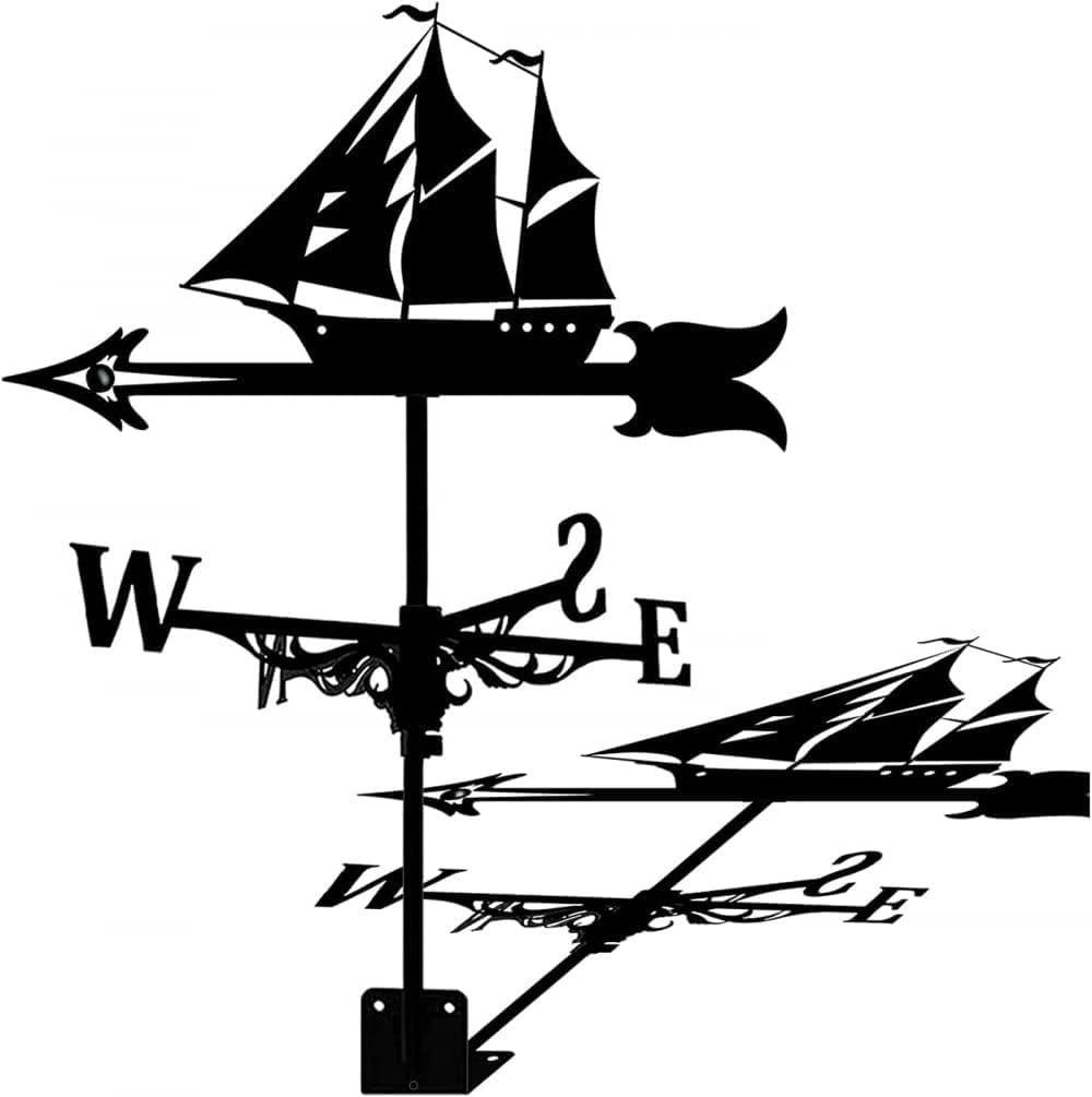 WIQUYBML Exquisite Weather Vane Weathervane in Garden & Outdoors Metal Roof Mount Yard Decor Wind Weathercock Indicating Direction