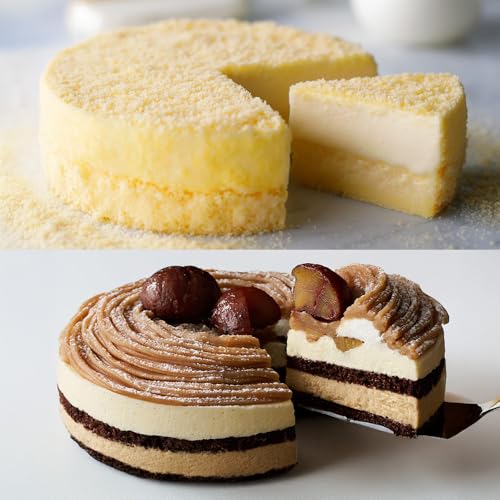 【ルタオ LeTAO】[2個セット] ドゥーブルフロマージュ シャポーマロン 各1個 直径12㎝ チーズケーキ モンブラン 栗のサムネイル