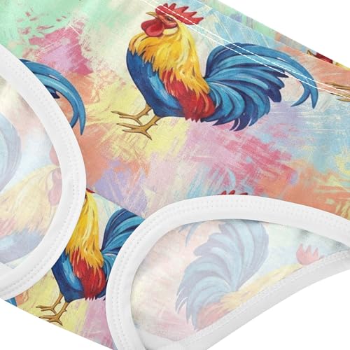 Colorful Cartoon Roosters Toddlers Underwear Floral 2t Cotton Panties for Girl Cartoon Undies Kids Briefs4