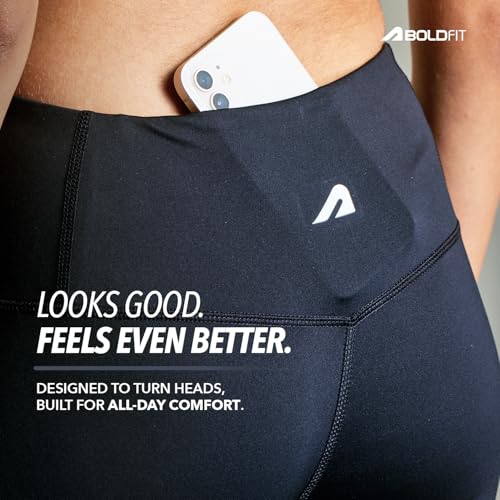 Image of Boldfit Limitless NYLOFLEX Mid Rise Tights Gym Pants for Women Workout Breathable Tights for Woman Workout Activewear Leggings for Women Ankle Length Stretchable Pants for Woman Gym Lower