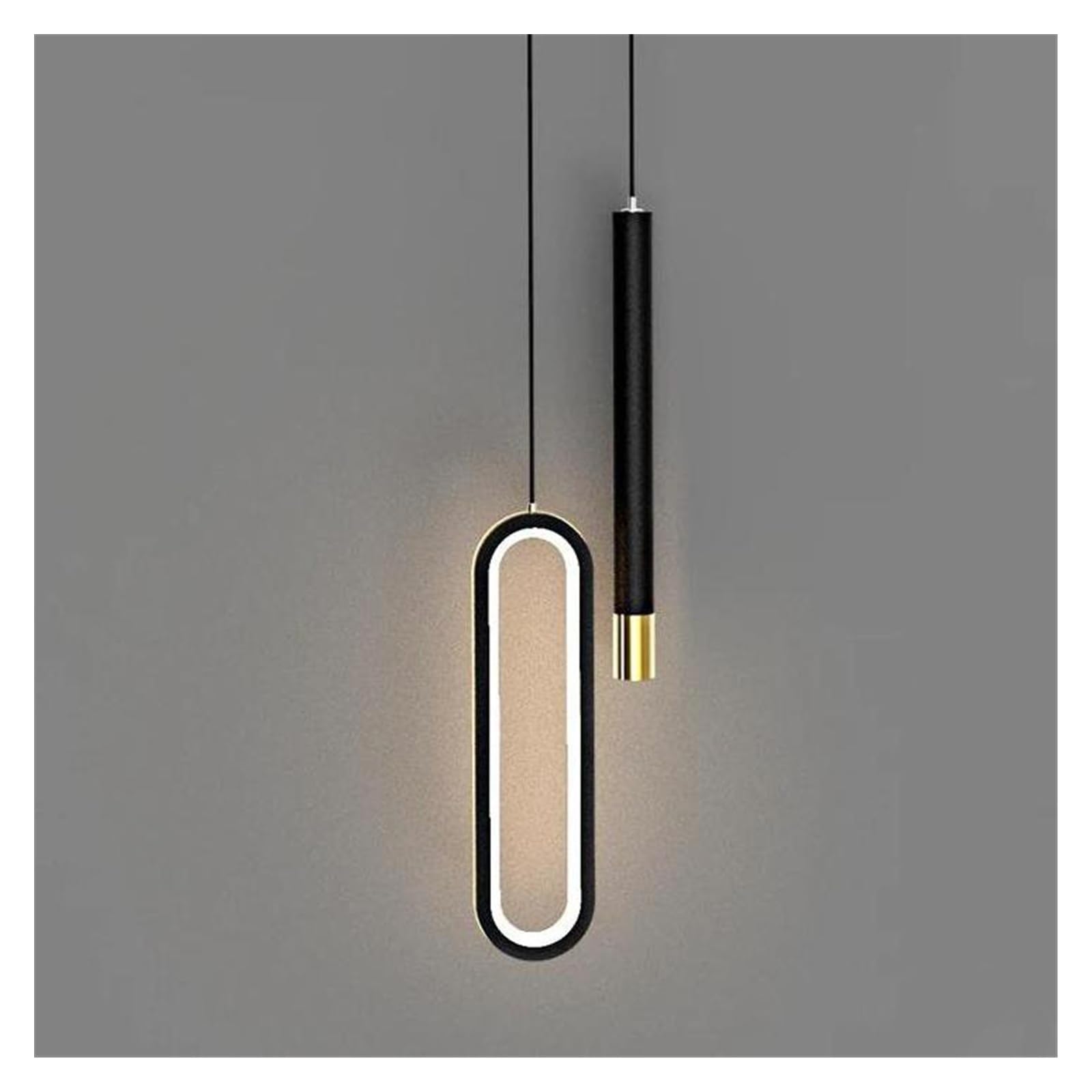 Lustre de chevet moderne minimaliste modèle A avec lampe longue ligne