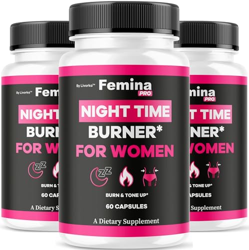 (3 Pack) FeminaPro Nighttime Advanced Formula - FeminaPro Night Time Maximum Strength Health & Wellness, FeminaPro Night Time Capsules for Women, Premium Support Supplement, 180 Capsules for 3 Months