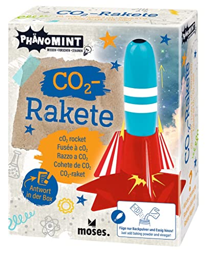 Moses. PhänoMINT CO2 - Rakete, Experimentier-Set für kleine Raketenwissenschaftler, Kunststoff-Rakete für Kinder ab 8 Jahren