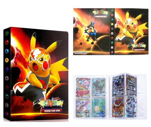 Card Binder for Pokemon 4 Pocket Card Folder Album 30 Pages 240 Card Trading Card Holder