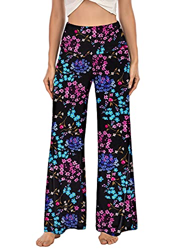 image for Arolina Women's Stretchy Wide Leg Palazzo Lounge Pants Casual Comfy Hi