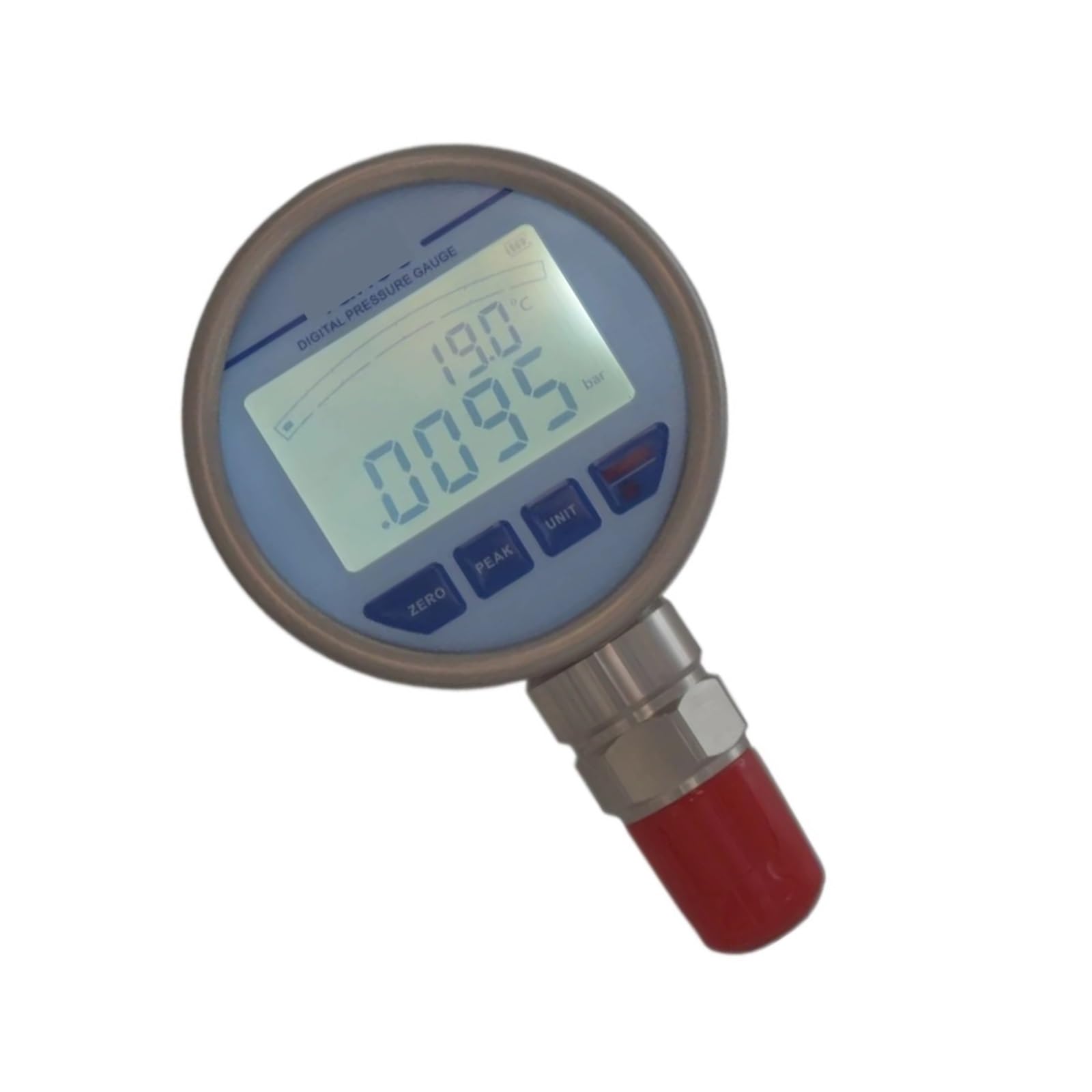 Edelstahl-Manometer, 80-mm-Membran, digitales Luft-Öldruck-Flüssigkeitsmanometer, Genauigkeit 0,5% FS(0-16MPa)