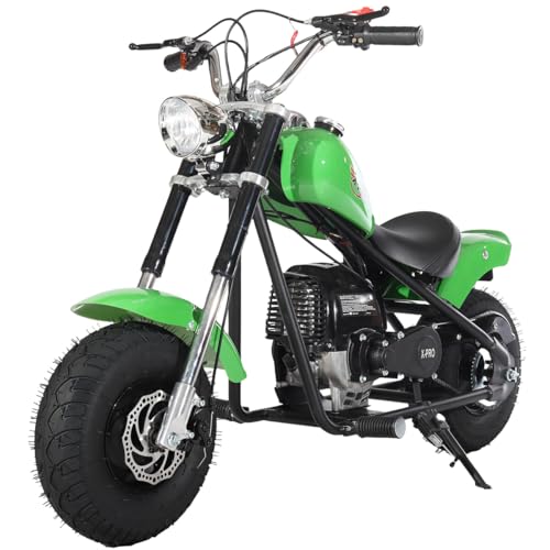 X-PRO 40cc 4 Stroke Gas Mini Dirt Bike Tempest 40 Power Bike Off Road Motorcycle (Green)