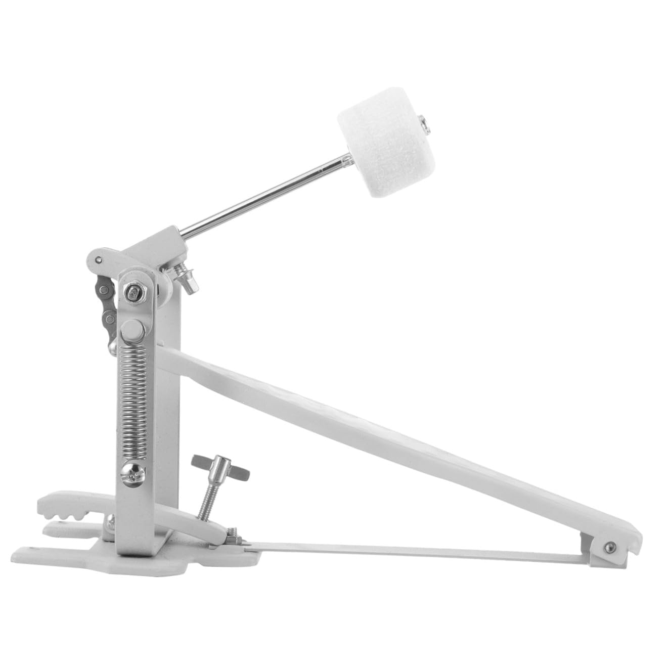 PRETYZOOM Pedale per Grancassa Singolo in Metallo, Accessorio di Ricambio per Batteria, Pedale per Tamburo Resistente e Facile da Installare, per Esercizi e Kit Acustici