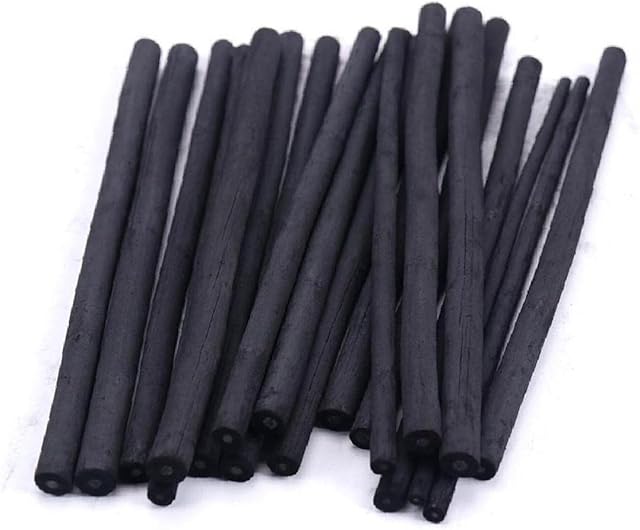 Fituenly Charcoal Pencils Sketching Set 20pcs Black Sketch Charcoal Pen Professional Drawing Art Supplies for Beginners Artists