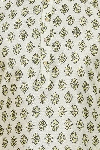 Image of BE ACTIVE Cotton Jacquard Blend Kurta for Men | Traditional and Elegant Design| Indian Kurta| | Full Sleeve Kurta| Classic Ethnic Elegance Green