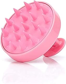 فرشاة تقشير فروة الرأس المضادة للقشرة بشعيرات سيليكون ناعمة من Rosarden للشعر الرطب والجاف (لون عشوائي)، من روزاردن