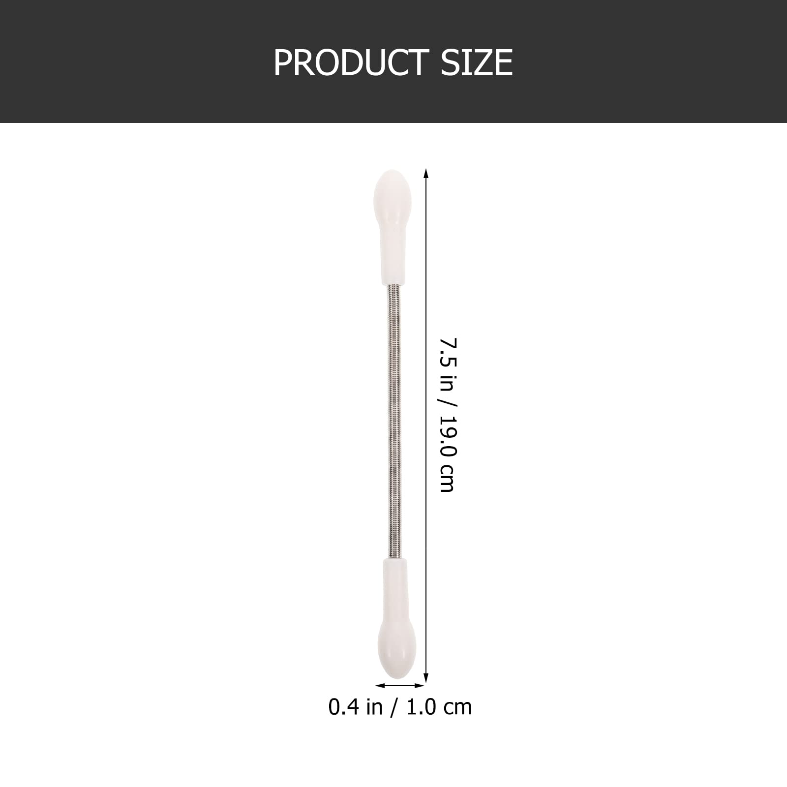 SUPVOX 2Pcs Facial hair remover stainless steel hair removal spring from upper lip chin cheeks and neck 3