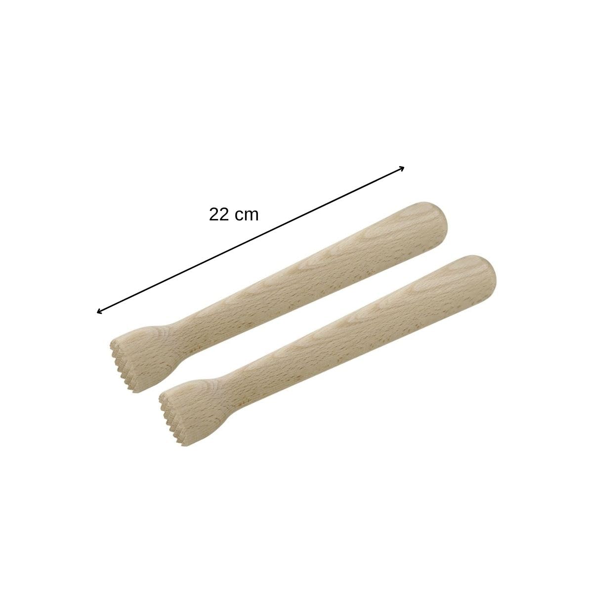 Lot De 2 Pilons En Bois Hêtre Pour Cocktails Et Cuisine - Mortier Mojito Et Épices