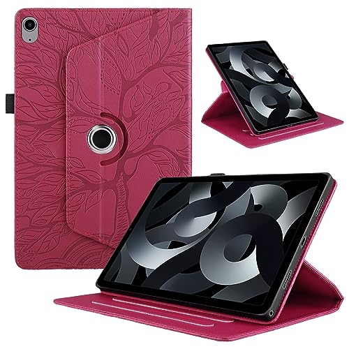 Étui pour iPad 10e et 11e génération protection rotative rouge