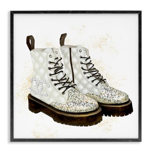 Fancy Boots Sparkling Fashion, 17 x 17 Inch Framed Giclée Print