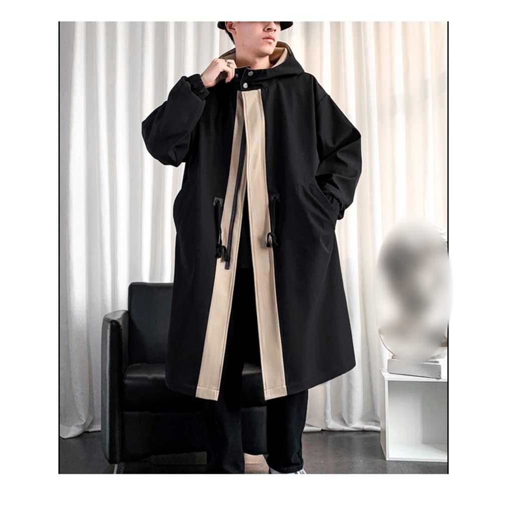 Amazon.com: YMGSCC Trench Coat Men Streetwear Long Jacket Hip Hop