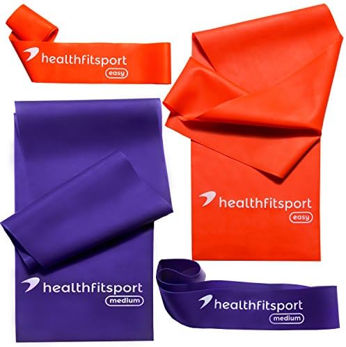 Natural Latex Resistance Bands Set- 2 in 1- Strength Bands/Loop Bands – Fit Your Body/Support Your Health