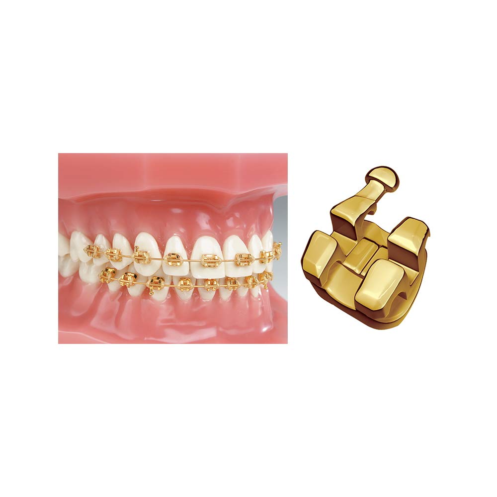 J&J Ortho Dorada Gold Plated Bracket MBT/Roth (Standard Roth 022 345H)