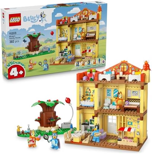 LEGO Bluey: Bluey’nin Aile Evi 11203-4 Yaş ve Üzeri Çocuklar için Ev İçeren Yaratıcı Oyuncak Yapım Seti, Doğum Günü Hediyesi Fikri (382 Parça) - Görsel 1