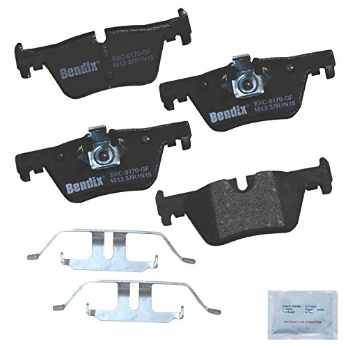 Image of Bendix Priority1 CFC1613 Ceramic Rear Brake Pads for Select Models BMW 118i,120i,220i,228i,228i xDrive,230i,230i 318i,320i,320i 328d,328d 328i,328i GT 330e,330i,420i,Gran Coupe,428i,xDrive 430i