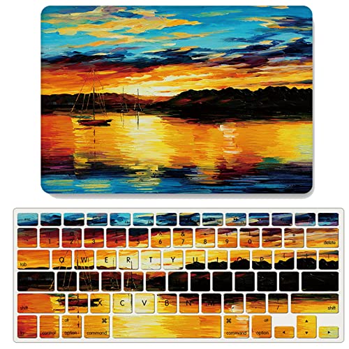Protection MacBook Pro 15 rigide anti-rayures JZ Oil Painting avec protège-clavier