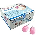 MUNKCARE Disposable Oral Swab Mouth Cleaning Sponge Swabsticks Singe-use Plum Blossom Shaped Untreat
