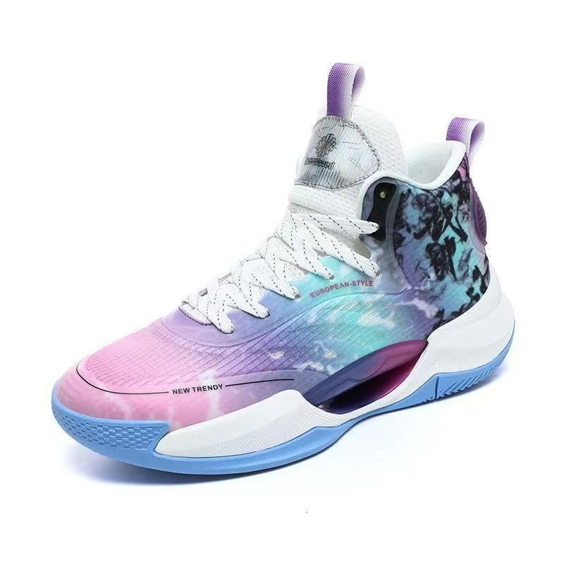 Scarpe da Basket Alte da Uomo, Antiscivolo, Stivali Sportivi da Allenamento con Impugnatura a Rimbalzo Imbottiti e Resistenti all'Usura