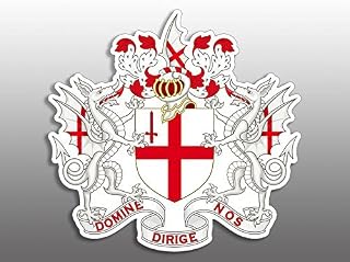 London Coat of Arms Shaped Sticker (Crest City UK England)