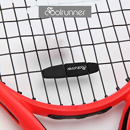 image for Coolrunner Tennis Dampener, 2 pcs Tennis Vibration Dampeners Black Ten