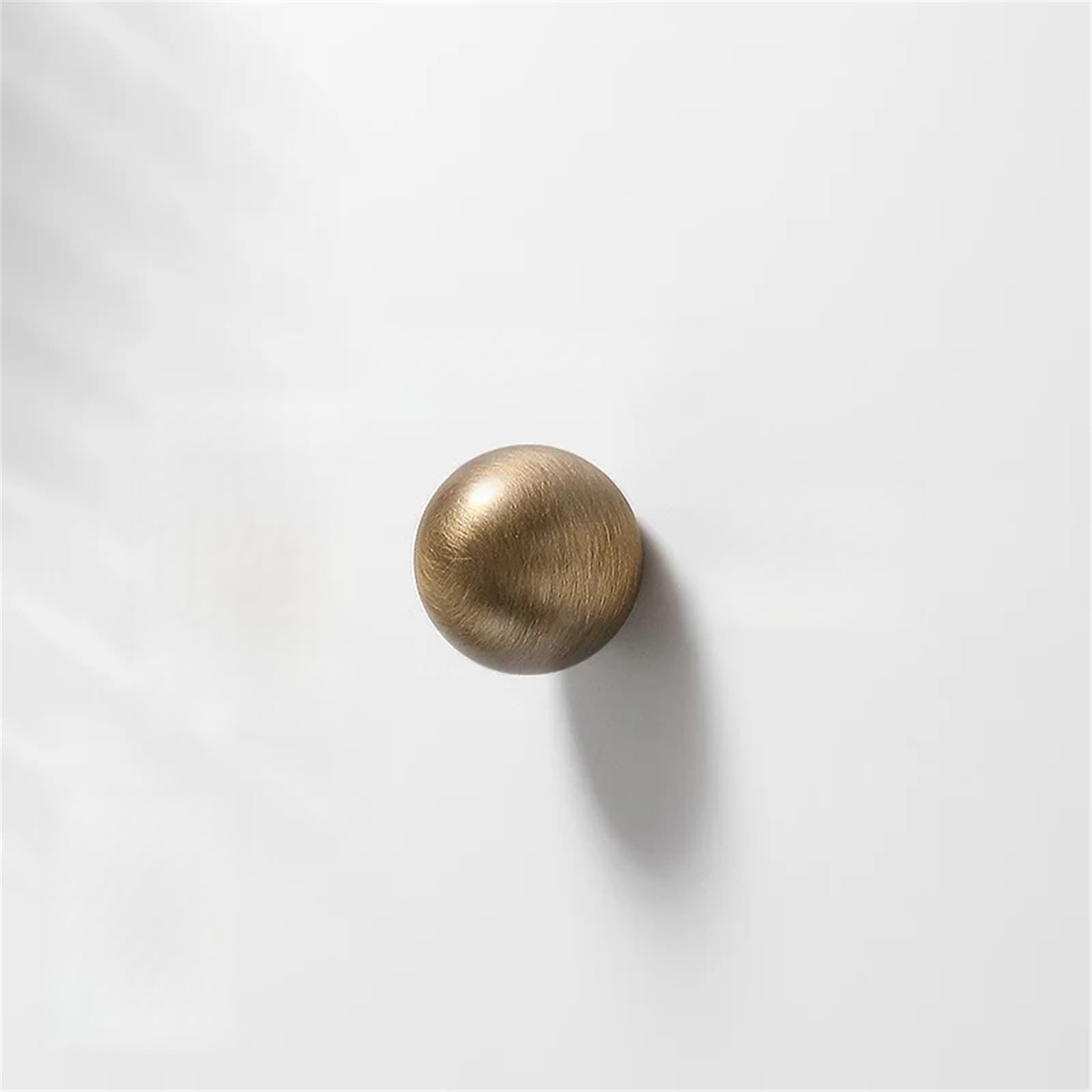 Kdhcvkz Ht7491-25Mm-Single 1Pcs Brass Cabinet Handle–Antique Kitchen Wardrobe Pulls Round Single-Hole Drawe And Shoe Rack Knob(Ht7491-25Mm-Single)