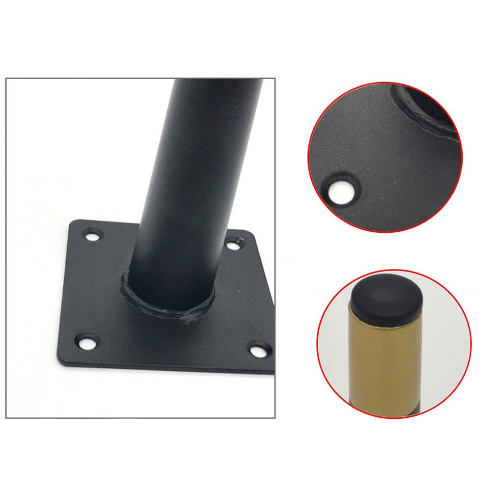 Gambe per mobili in Metallo, affusolate, per Divano, Armadio, Tavolo, con Base in Ottone, carico Massimo 800 kg, Set di 4, Cono Dritto 40 cm/15,7 Pollici
