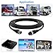 Lonlonty Car Video Extension Cable 4 Pin Aviation Waterproof Shockproof for CCTV Rearview Camera Truck Trailer Camper Bus Motorhome Vehicle Backup Monitor System 16.5Ft/5M