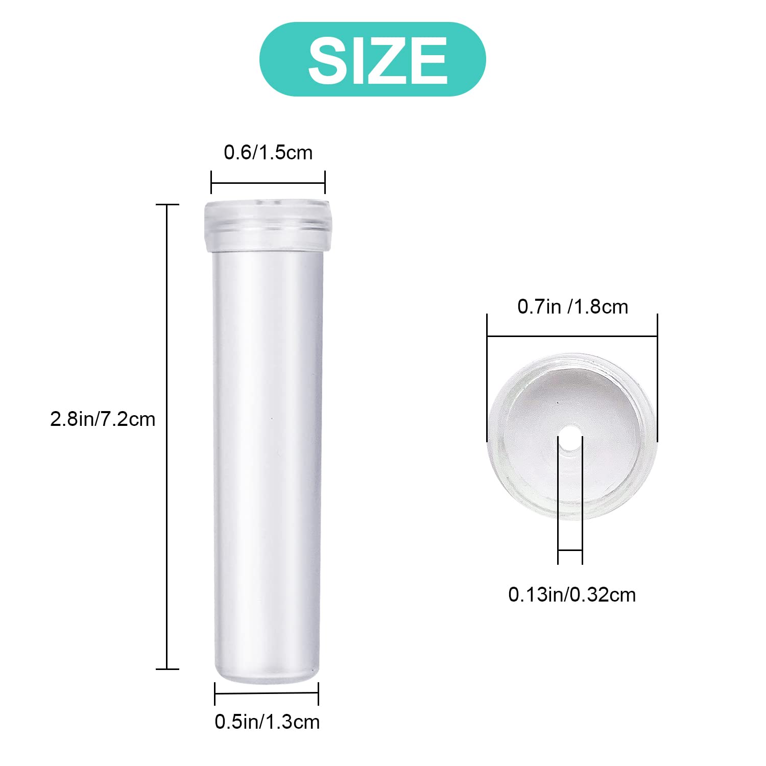LznYi 100 Pack Floral Water Tubes - Image 2