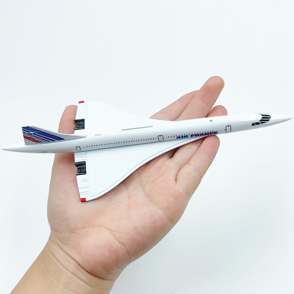Avion Modèle Alliage Échelle 1/400 Diecast Modèle d'avion pour Air France Concorde Avion Modèle Miniature Collection Cadeau Cadeau de Noël