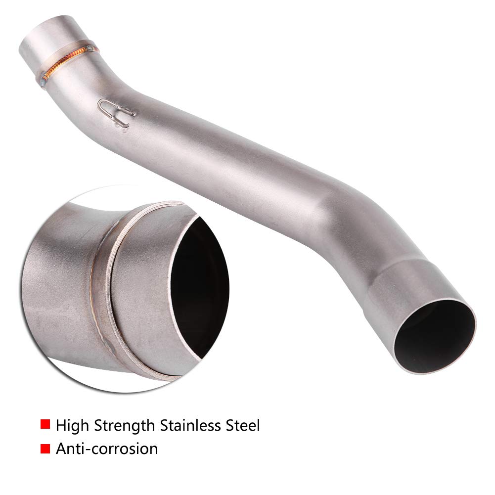 Motorrad Auspuffrohr, rostfreier Edelstahl, Motorrad Auspuff 51mm Rohrdurchmesser for SUZUKI Z750 2007-2012 und Z650 Fahrer, ideal für Straßenfahrten, Touren und Sportfahrten