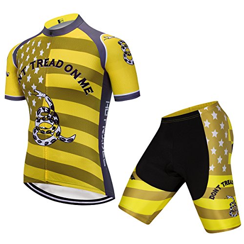Hot Rides Conjunto masculino de secagem rápida e shorts acolchoados em gel 3D e babador, Dtom, 3X-La