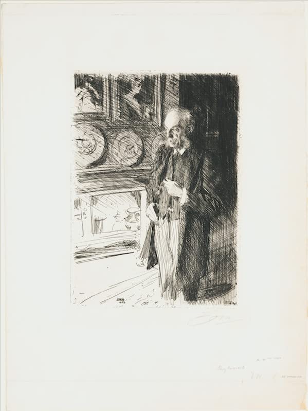 Toile Henry Marquand Anders Zorn pour habiller un grand mur vide de salon 60x90cm