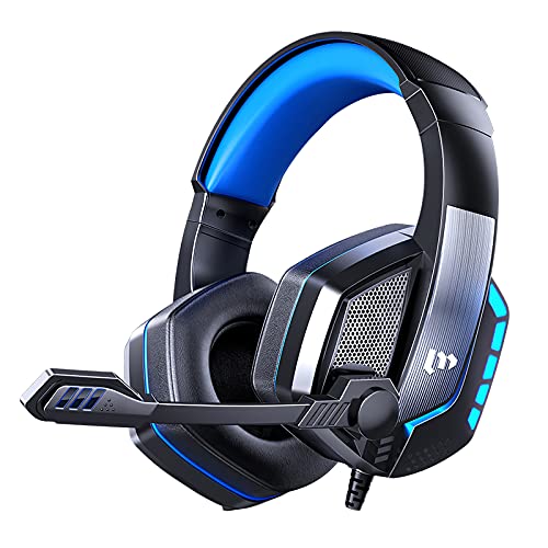 Preisvergleich Produktbild GH152 kabelgebundenes Gaming Headset, 7.1 High Definition Surround Sound Kopfhörer, Over-Ear Gaming Headphone mit Mikrofon Kompatibel für PC / Xbox One / Handy / Tablet / Videospiele