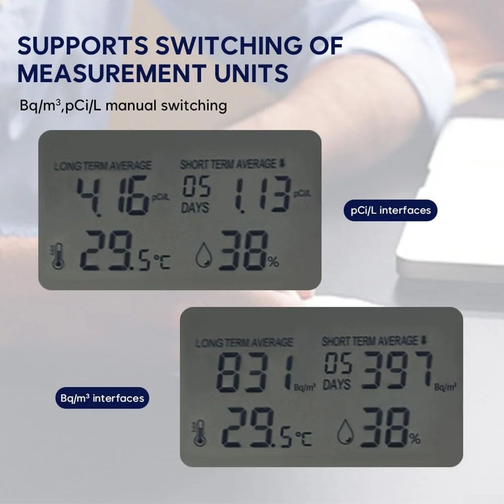 Mini monitor de aire portátil de radón, sensor esencial para control de aire interior