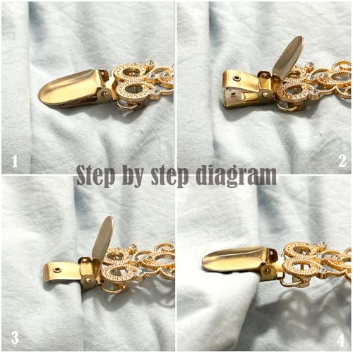 Image of 5Pcs Dress Clips Back Cinch, Dress Clips Back Cinch for Women Dress Accessories Adjustable Clip, Prevent Garments Slipping for Dresses Tops and Garments Fashion Essential