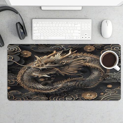 Mouse Pad Estilo Dragón Chino Grande Antideslizante miniatura 5