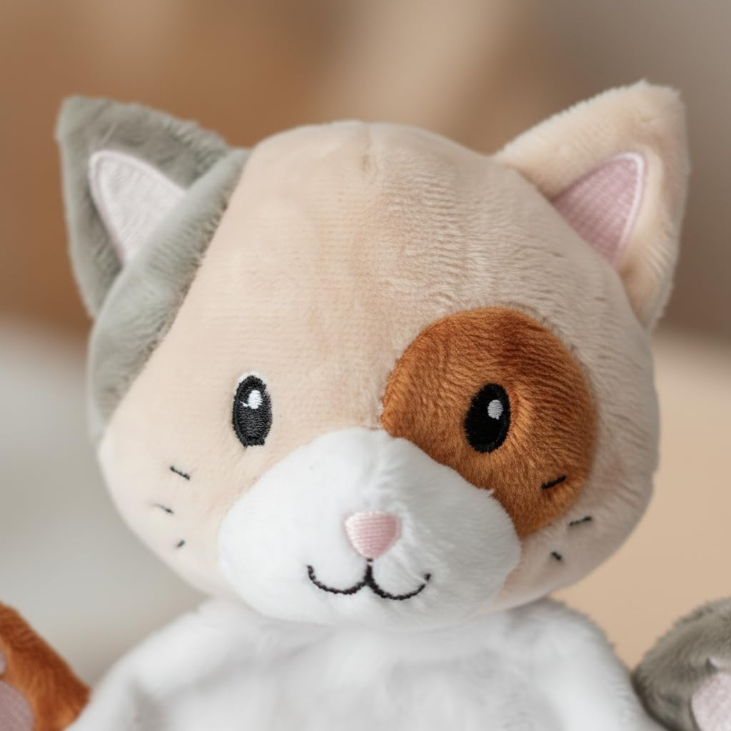 Les Charly Le Chat 30 cm - Doudou Brodé Prénom - Cadeau Naissance Bébé