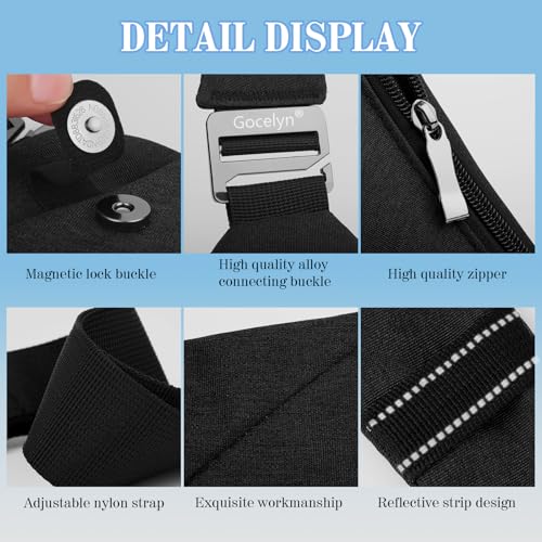 Gocelyn Anti-Theft Crossbody Bag Multi-pocket Chest Bag Sling Shoulder Bag For Men’s Women’s Travel Walking Hiking Cruise3