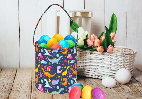 Image of DUYIY Easter Basket,Easter Bunny Basket,Easter Eggs Gift Basket, Storage Basket,Storage Box Organizer Bucket (Dark)