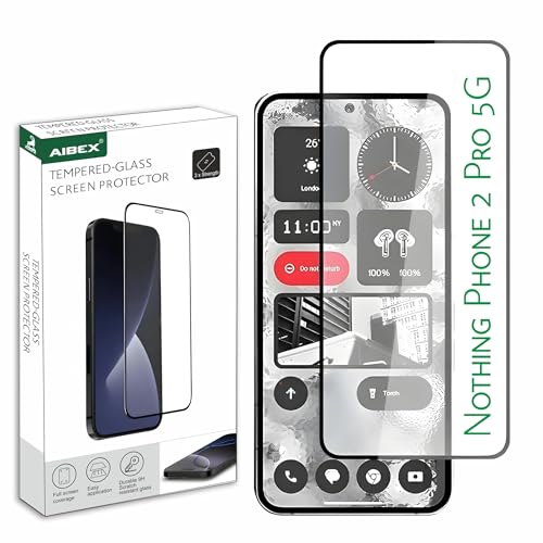 Image of AIBEX Tempered Glass Screen Protector & Screen Guard for CMF by Nothing Phone 2 Pro transparent