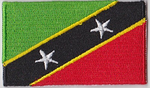 MadAboutFlags St Kitts And Nevis Country Flag Embroidered Patch T4