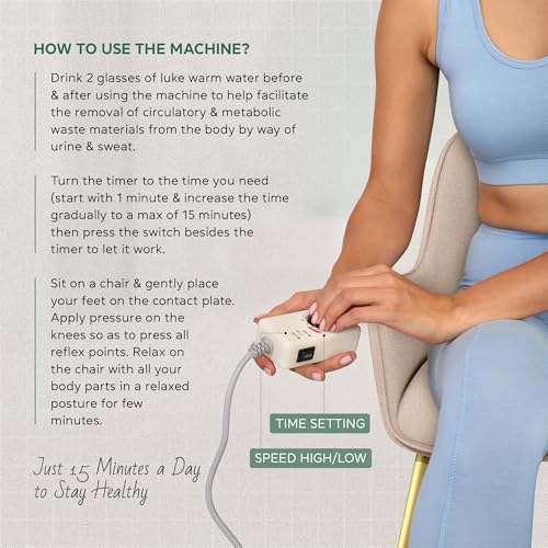 Image of ARG HEALTH CARE Full Body Oxygen & Blood Circulation Massager Machine For Muscle Relaxation, Toxin Elimination, Fitness Vibrator 5 In 1 BCM Acupressure Therapy (Bcm Blue)