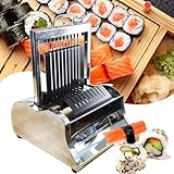 Máquina de corte de sushi, kit para principiantes y profesionales, juego de corte de rollos de sushi de 8/10/12 piezas, perfecto para hacer sushi en casa
