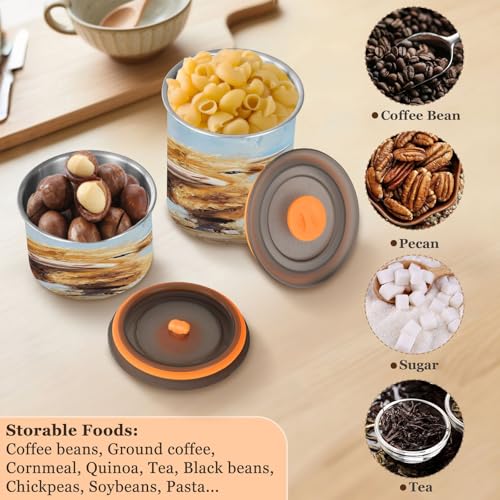 Contenedor al vacío sin aire para café Qilmy 500 ml acero inox miniatura 6